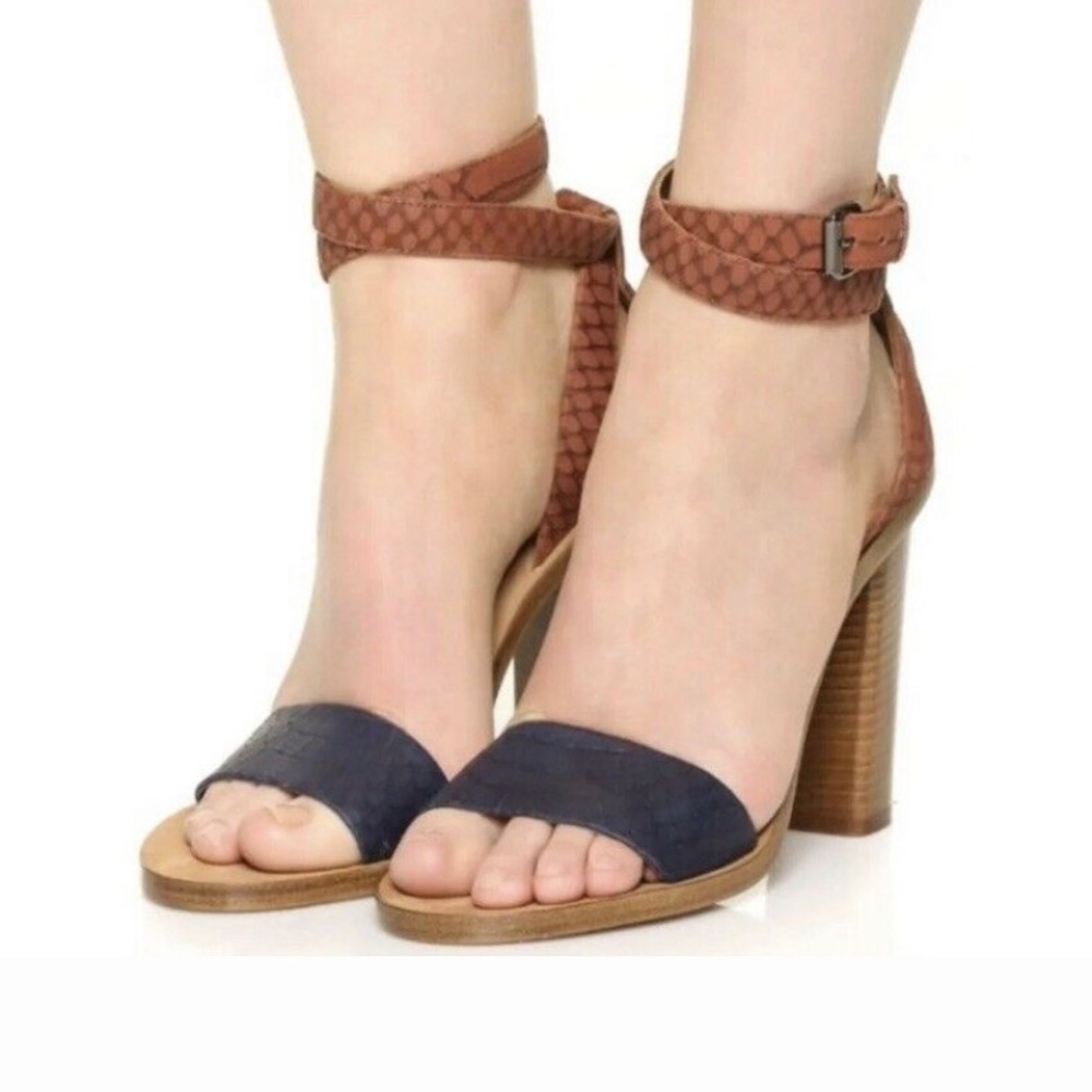 Vince Leather Ankle Strap Sandals